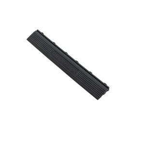 GridWorx Pro Modular Floor Edge Ramp - Looped - Black