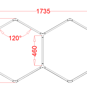WCS-HEX2 RGB Hexagrid Lighting System