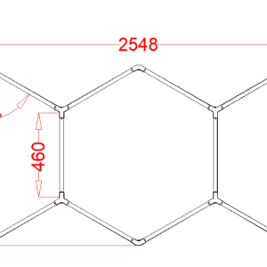 WCS-HEX3 RGB Hexagrid Lighting System