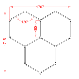 WCS-HEX3 RGB Hexagrid Lighting System