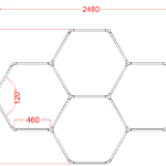 WCS-HEX4 RGB Hexagrid Lighting System
