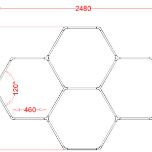 WCS-HEX4 RGB Hexagrid Lighting System