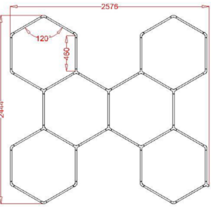 WCS-HEX6 RGB Hexagrid Lighting System