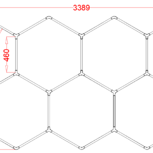 WCS-HEX7 RGB Hexagrid Lighting System