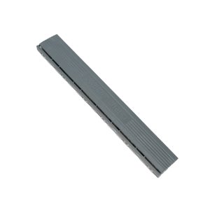 GridWorx Pro Modular Floor Edge Ramp - Looped - Charcoal Grey