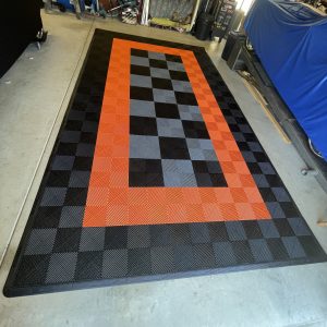 GridWorx Pro Modular Floor Tile - Motorcycle Podium Kit
